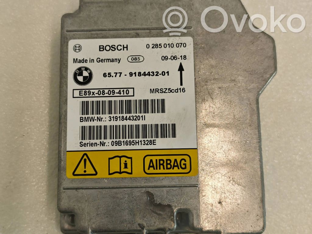 Airbag control unit/module   9184432,0285010070,31918443201I