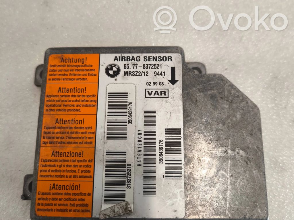 Centralina/modulo airbag   65778372521,MRSZ212