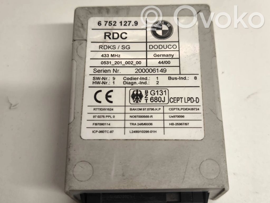 BMW X5 E53 Module de pression des pneus 