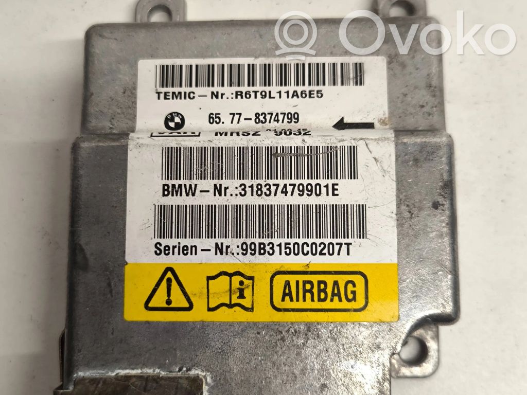 Airbag control unit/module   65778374799,31837479901E,99B3150C0207T,R6T9L11A6E5