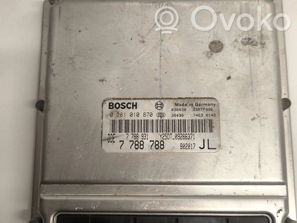 Engine control unit/module   7788788,0281010870