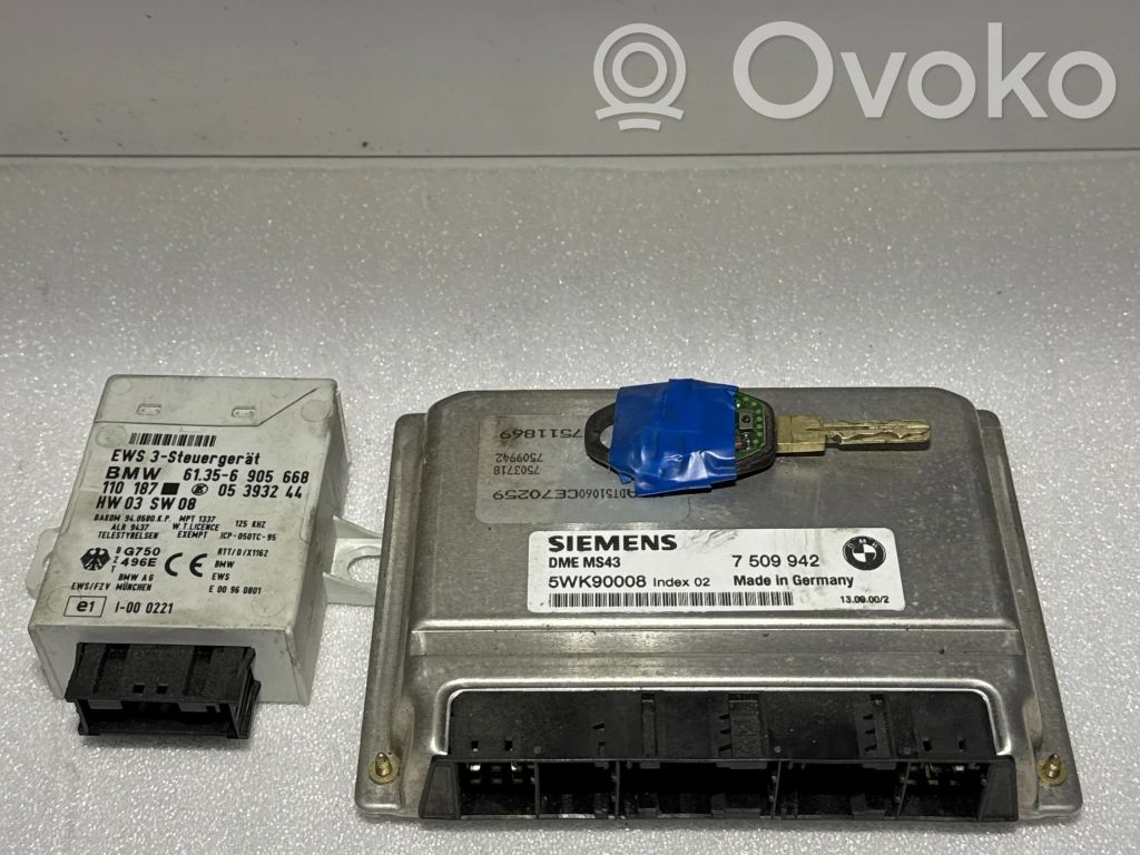BMW 5 E39 Engine ECU kit and lock set 