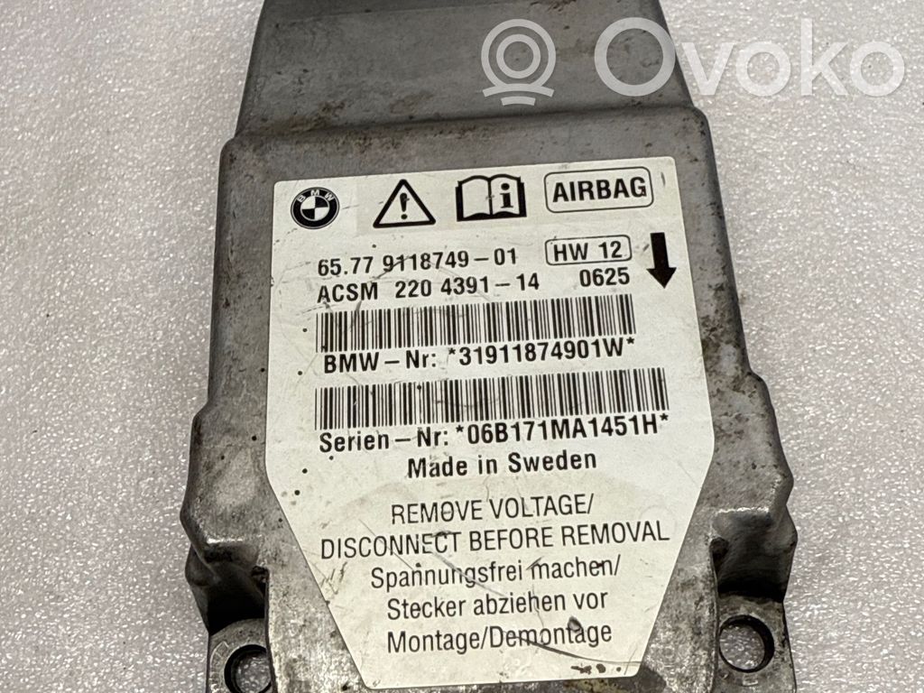 BMW 5 E60 E61 Sterownik / Moduł Airbag 
