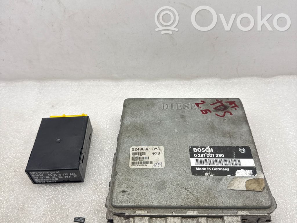 BMW 5 E39 Juego de cerradura y set ECU del motor 