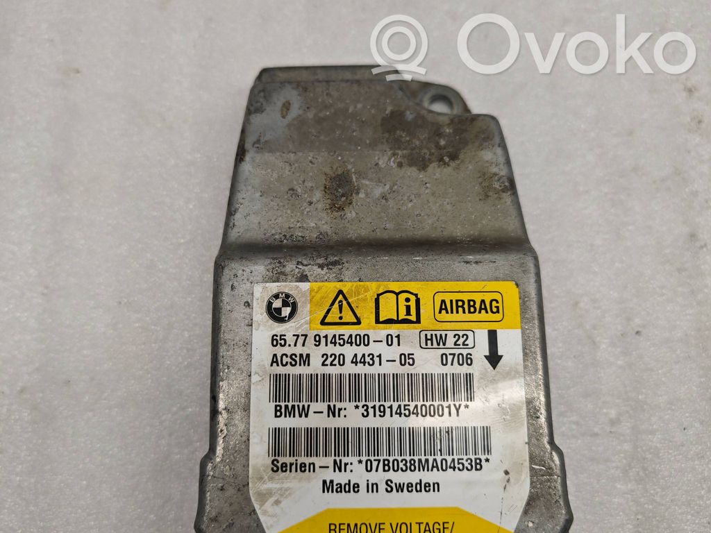 Airbag control unit/module   9145400,31914540001Y,22044310