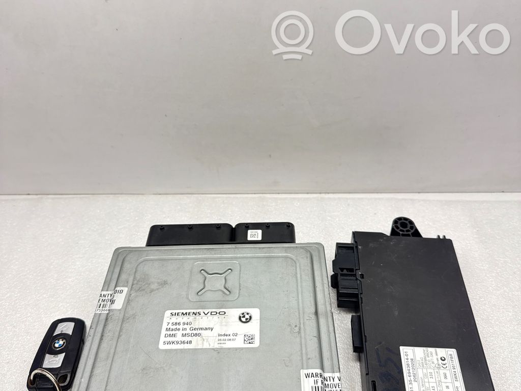 BMW 3 E92 E93 Engine ECU kit and lock set 