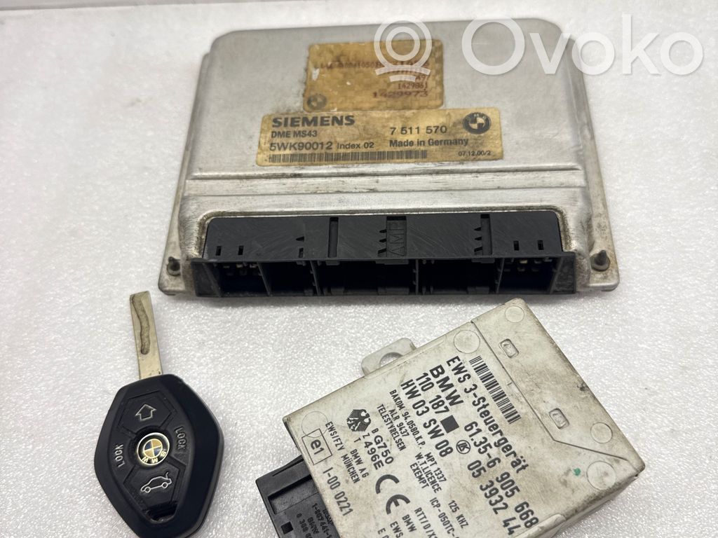 BMW 5 E39 Engine ECU kit and lock set 