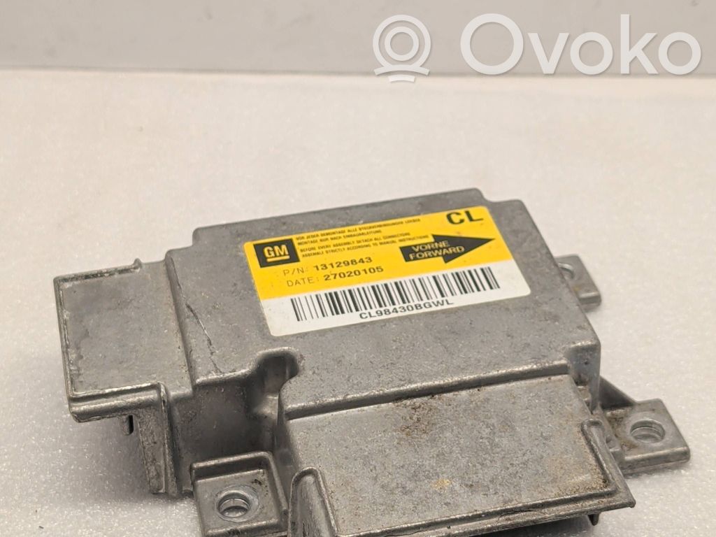 Sterownik / Moduł Airbag   13129843,CL98430BGWL,27020105