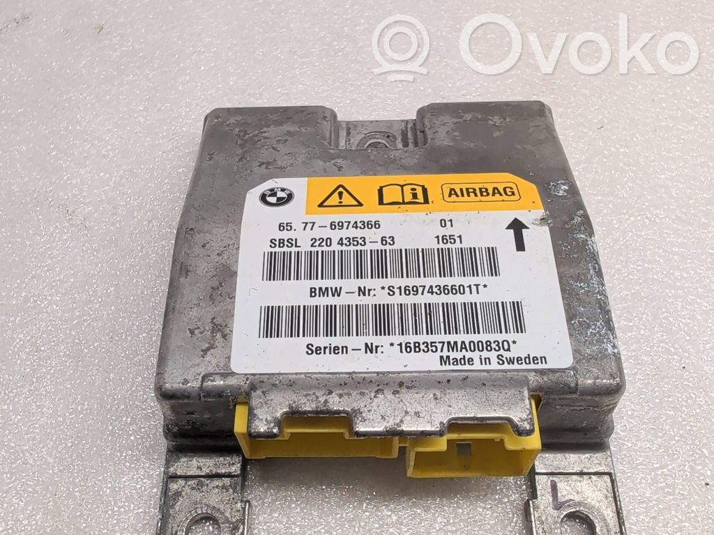 Airbag control unit/module   6974366,220435363,S1697436601T,16B357MA0083