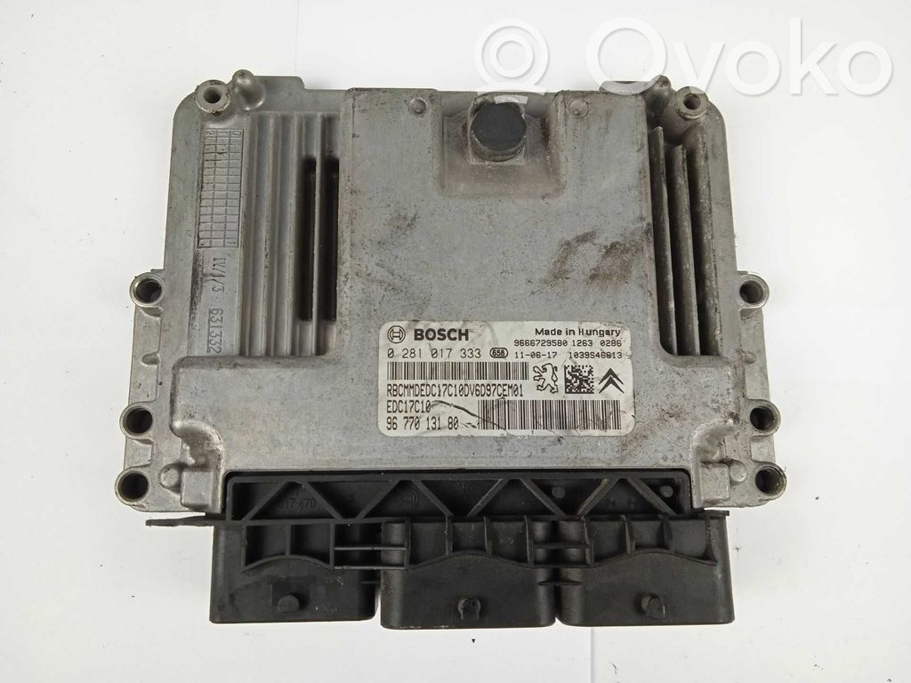 Moottorin ohjainlaite/moduuli   0281017333,9677013180