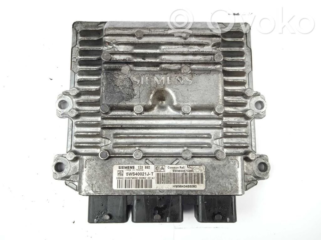 Unidad de control/módulo del motor   9650670480