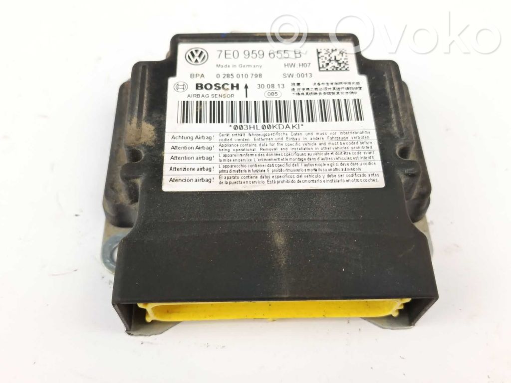 Module de contrôle airbag   7E0959655B