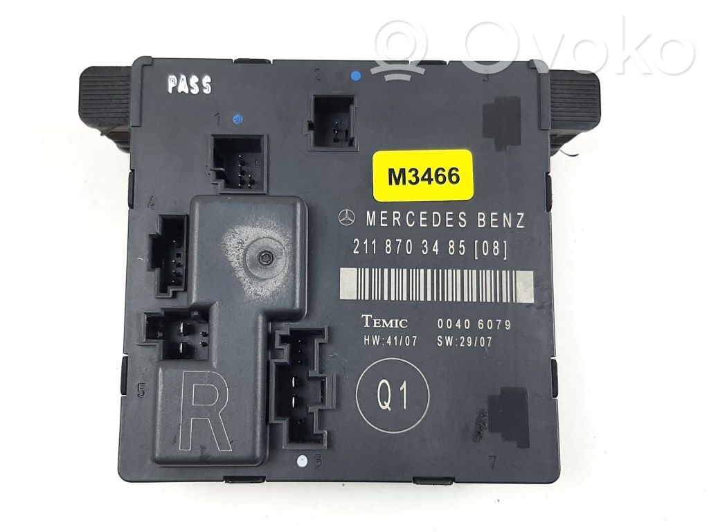 Mercedes-Benz E W211 Door control unit/module 