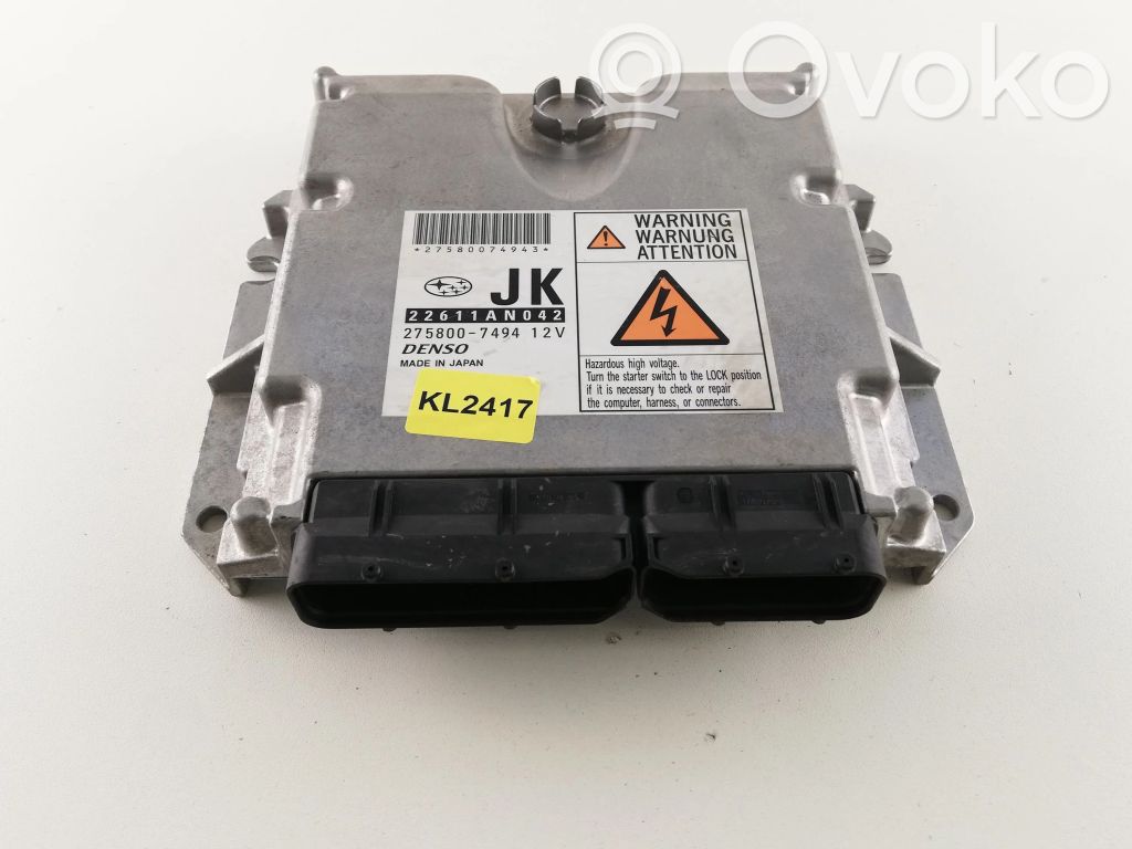 Engine control unit/module   22611AN042,KL2417