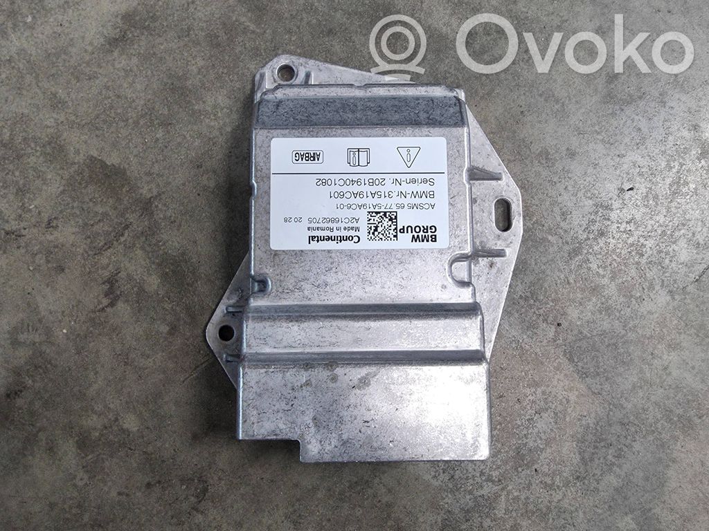 BMW 2 F44 Module de contrôle airbag 