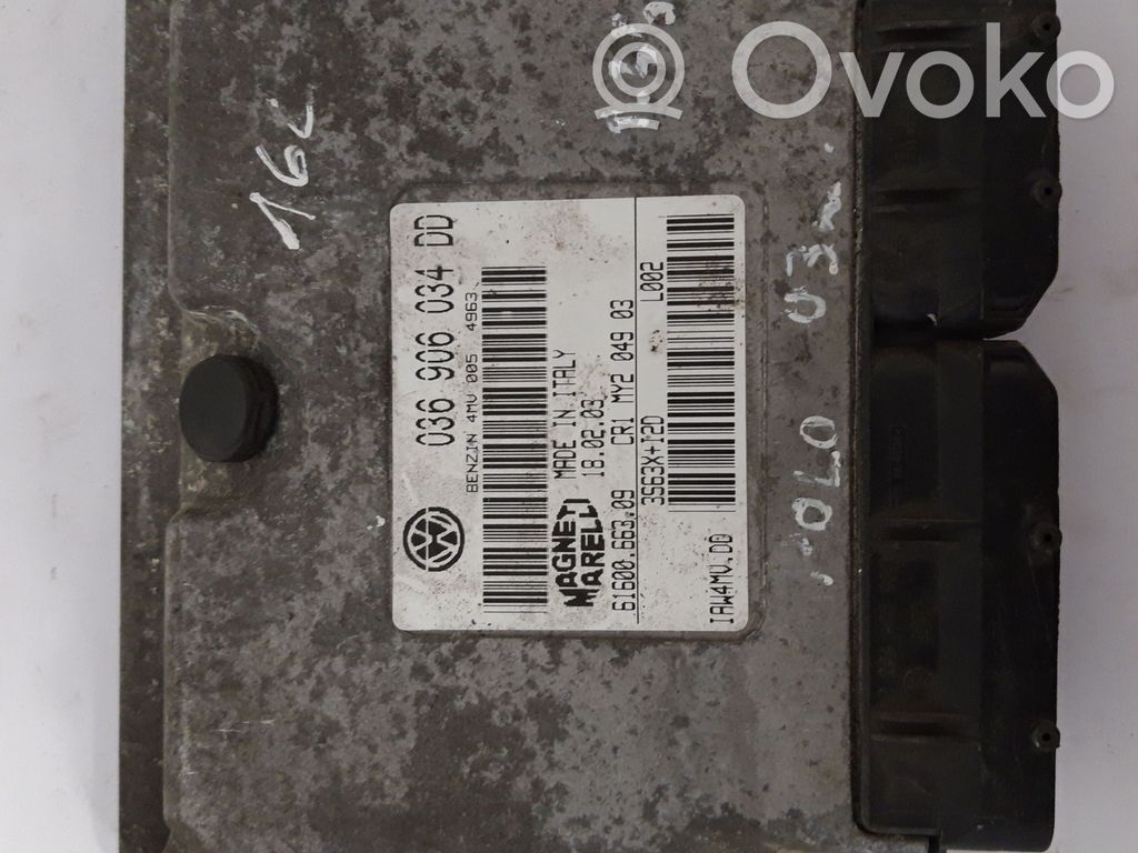 Engine control unit/module   036906034DD,6160066309