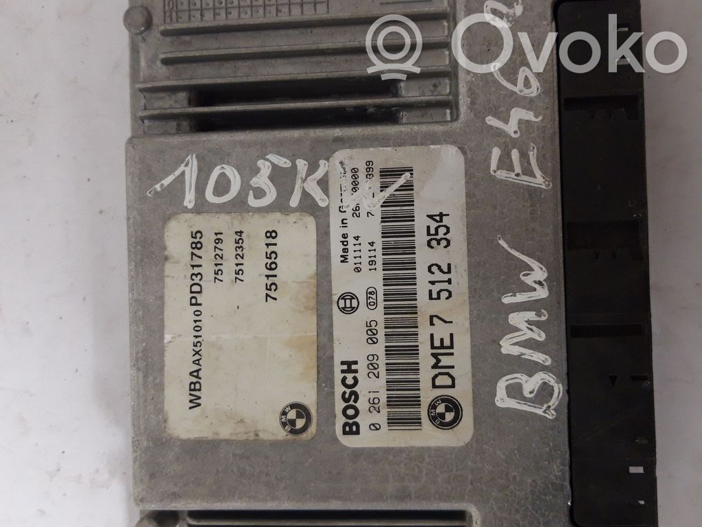 BMW 3 E46 Engine control unit/module 