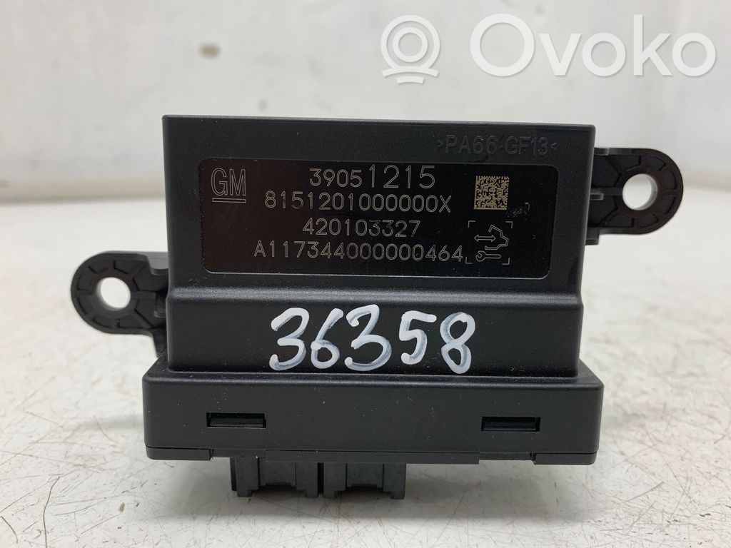 Opel Astra K Unité de commande, module PDC aide au stationnement 