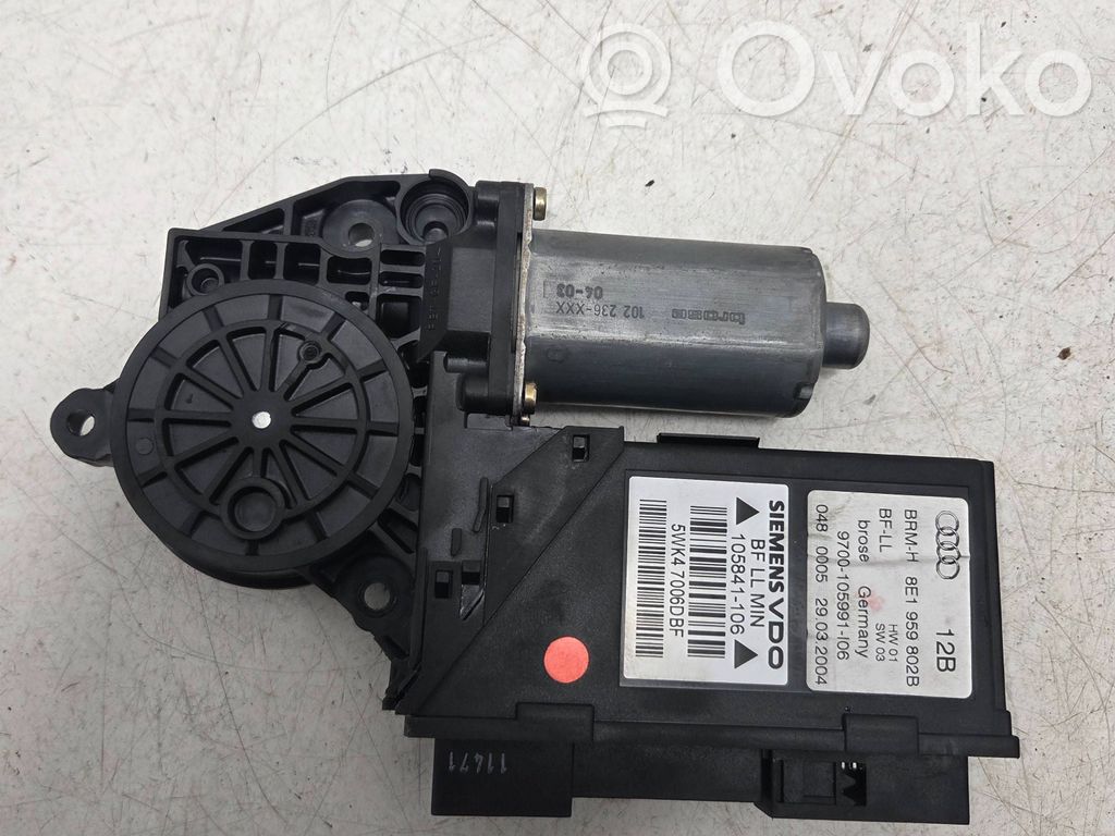 Audi A4 S4 B6 8E 8H Silnik regulatora szyby drzwi przednich 