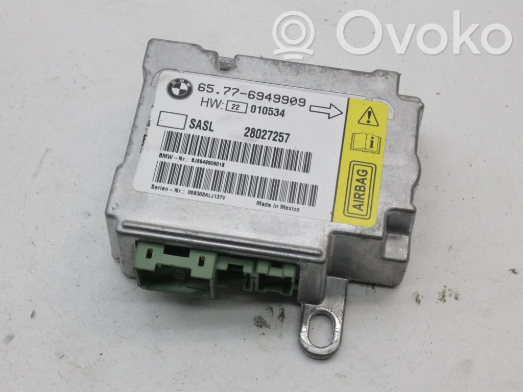 BMW 7 E65 E66 Unidad de control/módulo del Airbag 