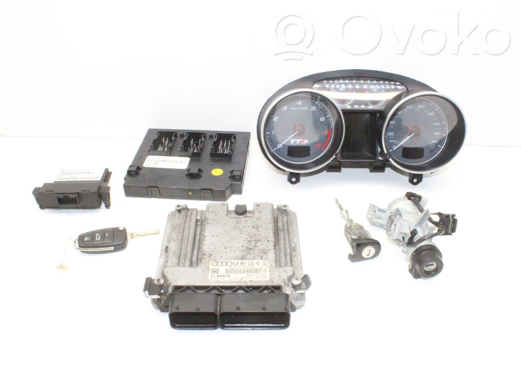 Audi TT TTS Mk2 Komputer / Sterownik ECU i komplet kluczy 