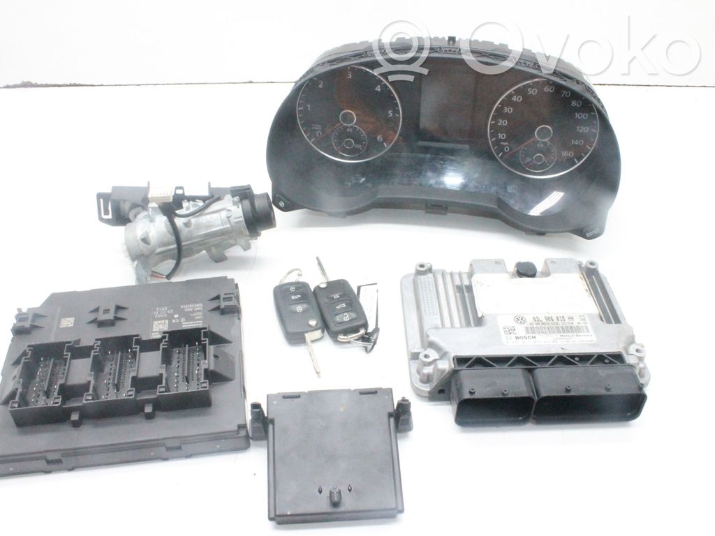Volkswagen Sharan Komputer / Sterownik ECU i komplet kluczy 