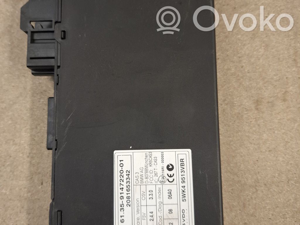 BMW 3 E90 E91 Unidad de control/módulo del CAS 