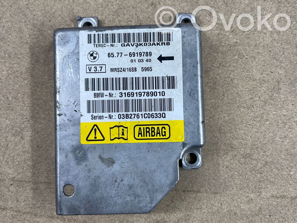 BMW 5 E39 Airbag control unit/module 