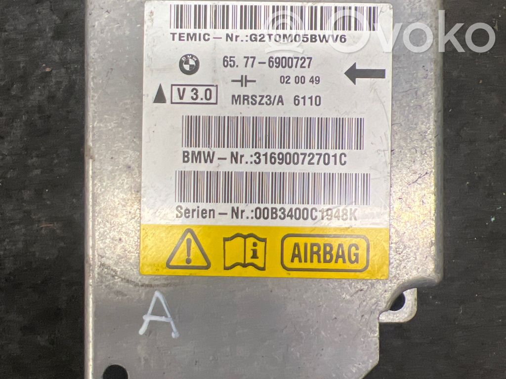 Airbag control unit/module   65776900727,G2T0M05BWV,020049