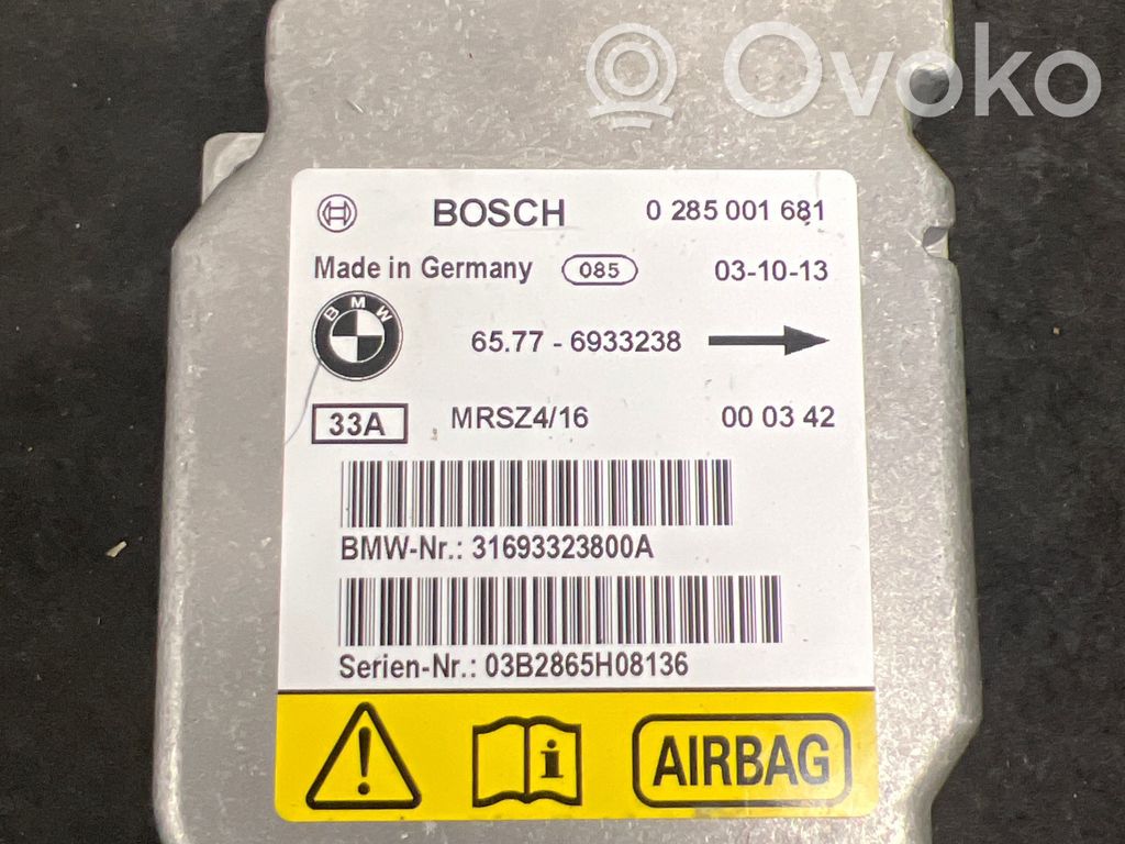 Airbag control unit/module   6933238,0285001681,MRSZ416