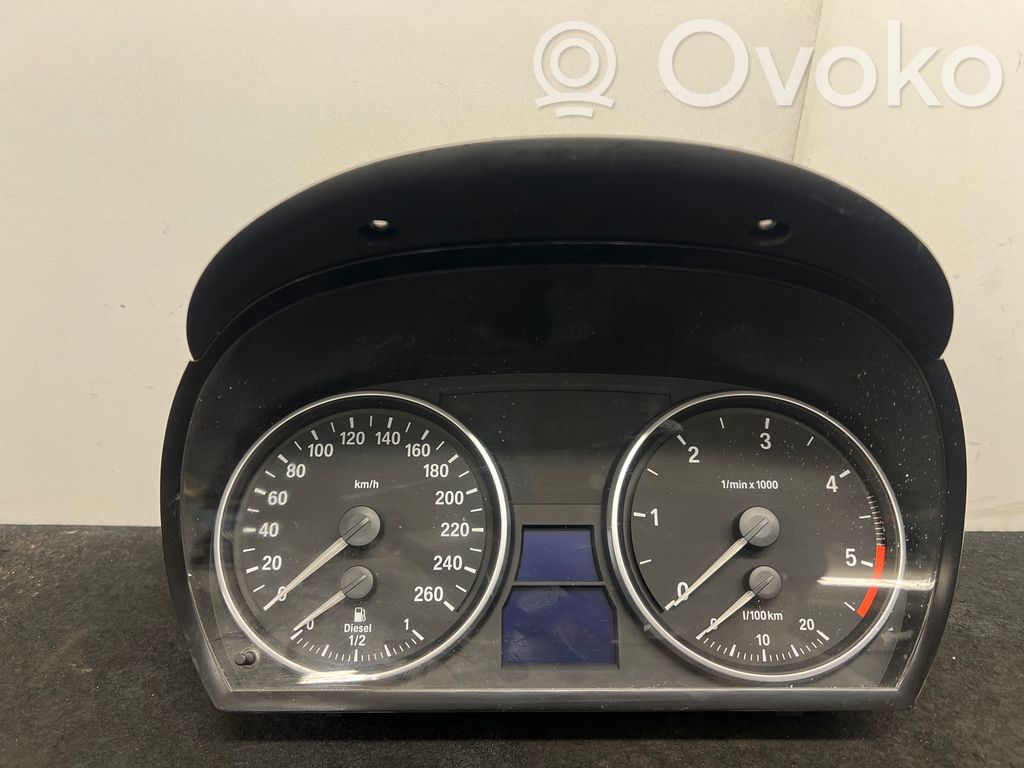 BMW 3 E90 E91 Spidometrs (instrumentu panelī) 