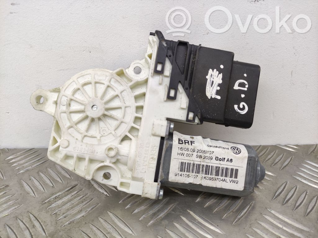 Volkswagen Golf VI Silniczek podnoszenia szyby drzwi tylnych 