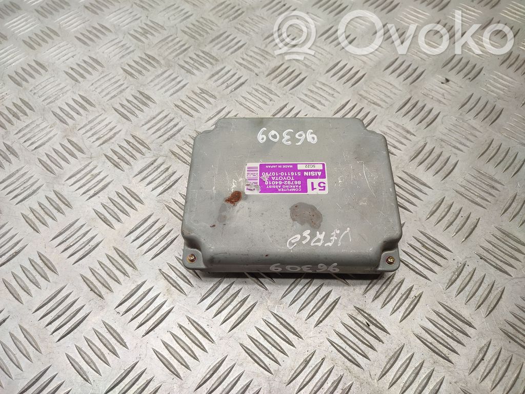 Toyota Corolla Verso AR10 Parking PDC control unit/module 