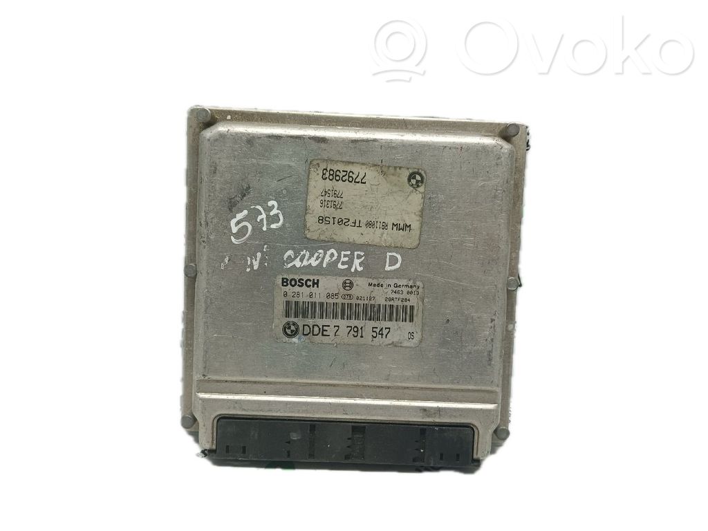 Engine control unit/module   0281011085,DDE7791547