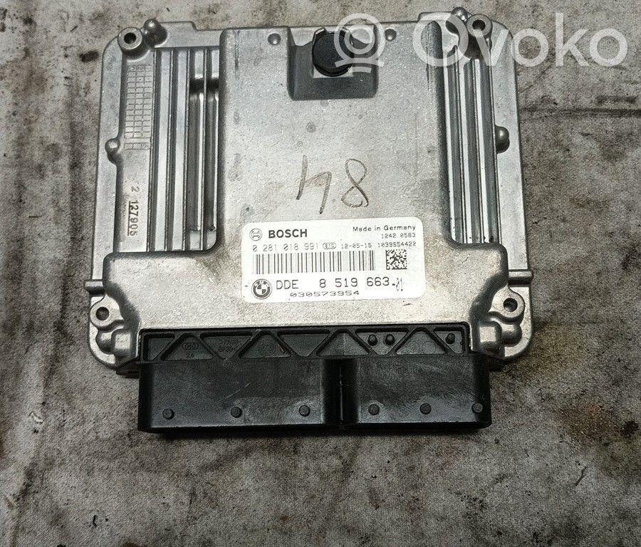 Unidad de control/módulo del motor   0281018991,BRUNO,DDE851966301