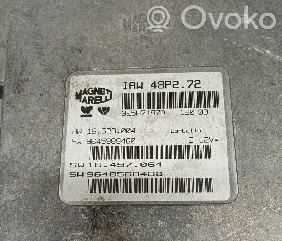 Engine control unit/module   16623004,9645989480,ZACK