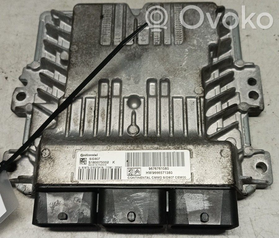 Sterownik / Moduł ECU   9676761080SID807,FILIPE,S180075602K,SID807
