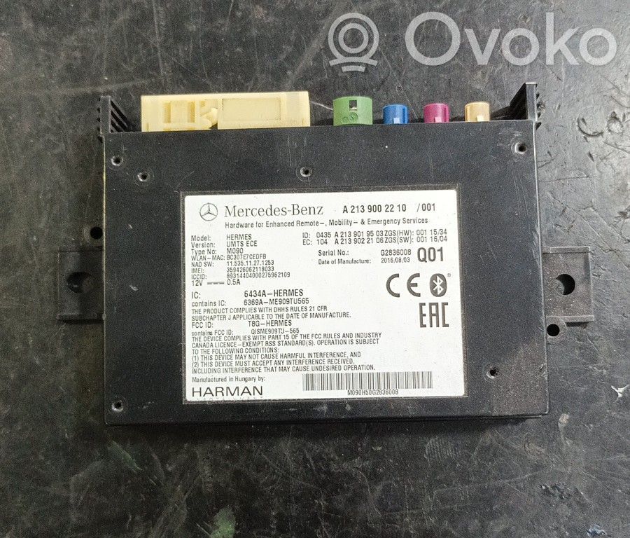 Unidad de control/módulo de bluetooth   A2139002210,FILIPE