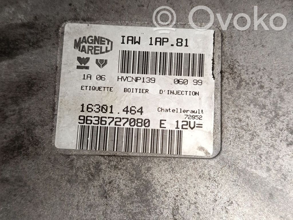 Unidad de control/módulo del motor   16301464,9636727080,ZACK