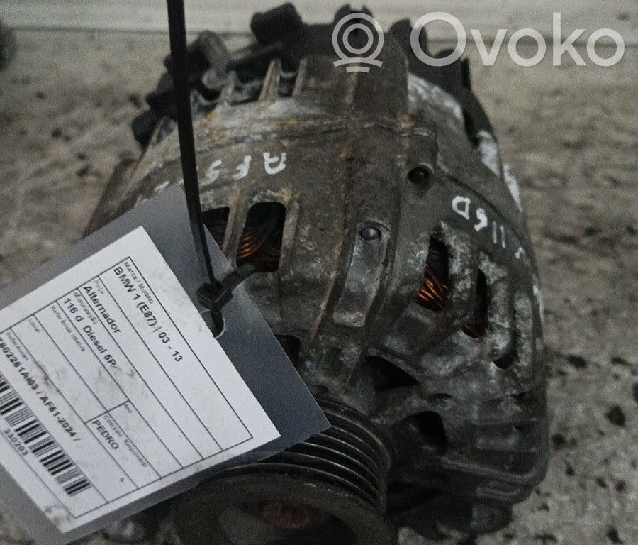 BMW 1 E81 E87 Generator/alternator 