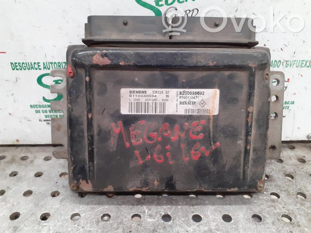 Renault Megane II Engine control unit/module ECU 