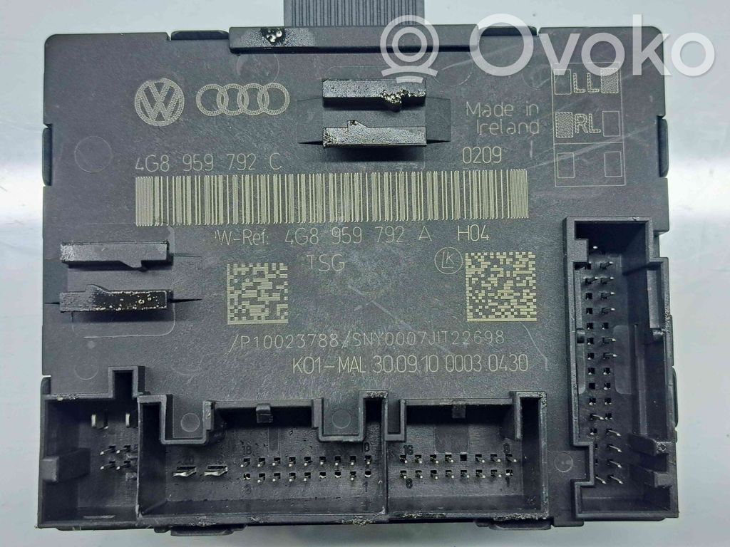 Audi A6 S6 C7 4G Moduł / Sterownik komfortu 