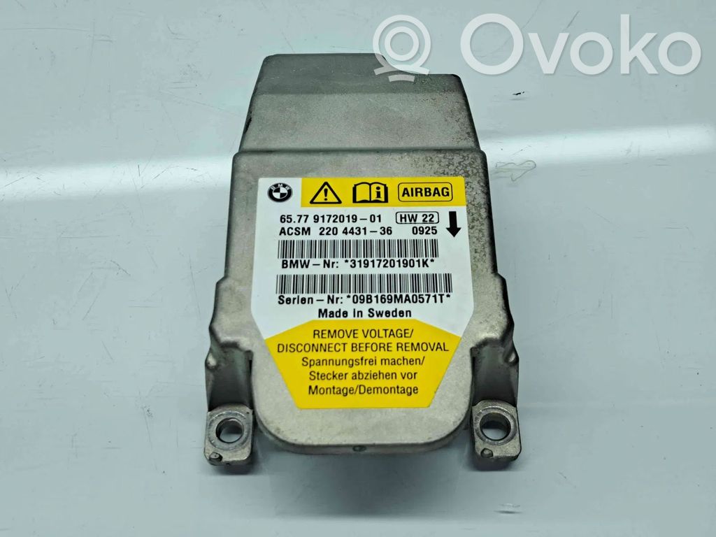 Unidad de control/módulo del Airbag   9172019