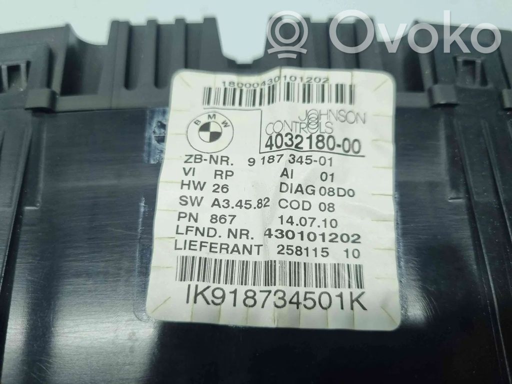 BMW 3 E90 E91 Spidometras (prietaisų skydelis) 
