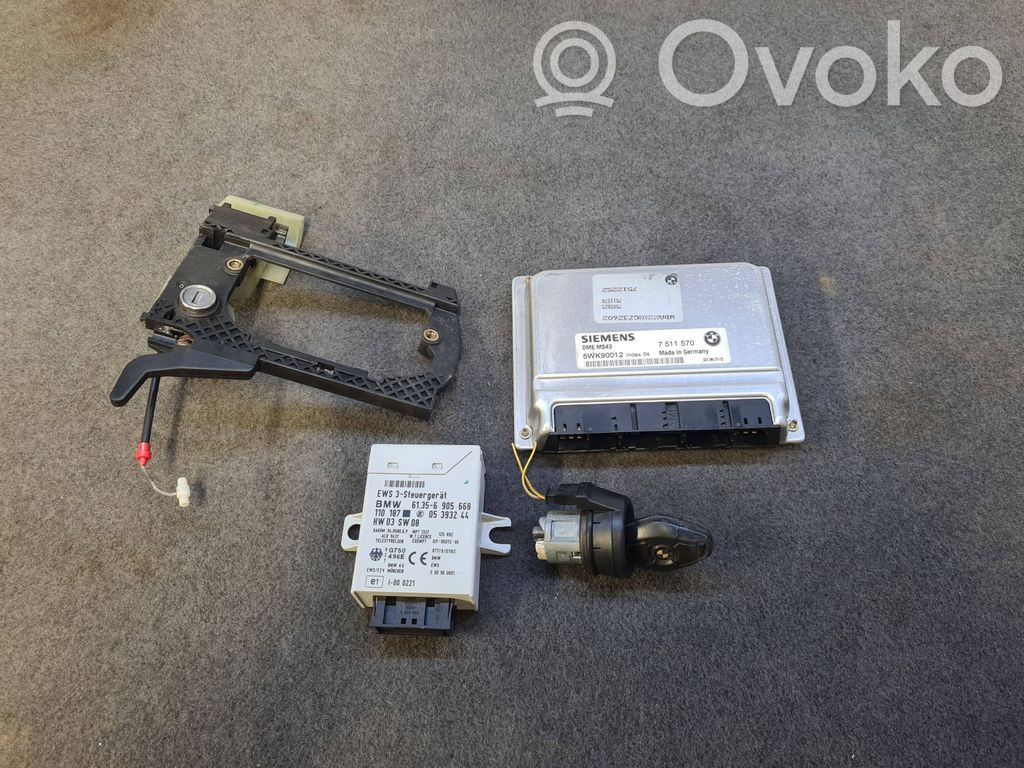 Engine ECU kit and lock set   7511570,DMEMS43,5WK90012