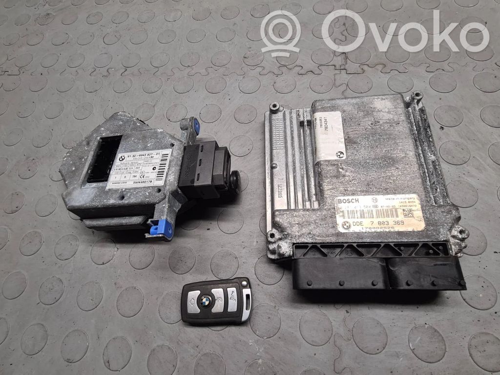 BMW 7 E65 E66 Komputer / Sterownik ECU i komplet kluczy 