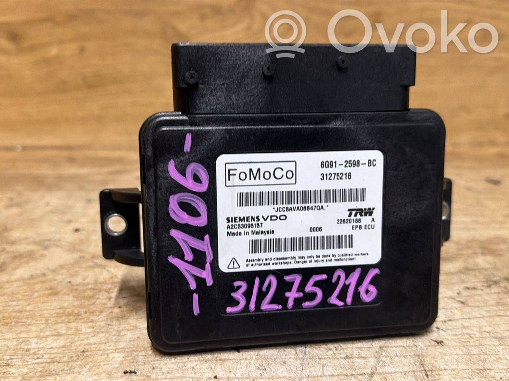 Volvo S80 Module de commande de frein à main 