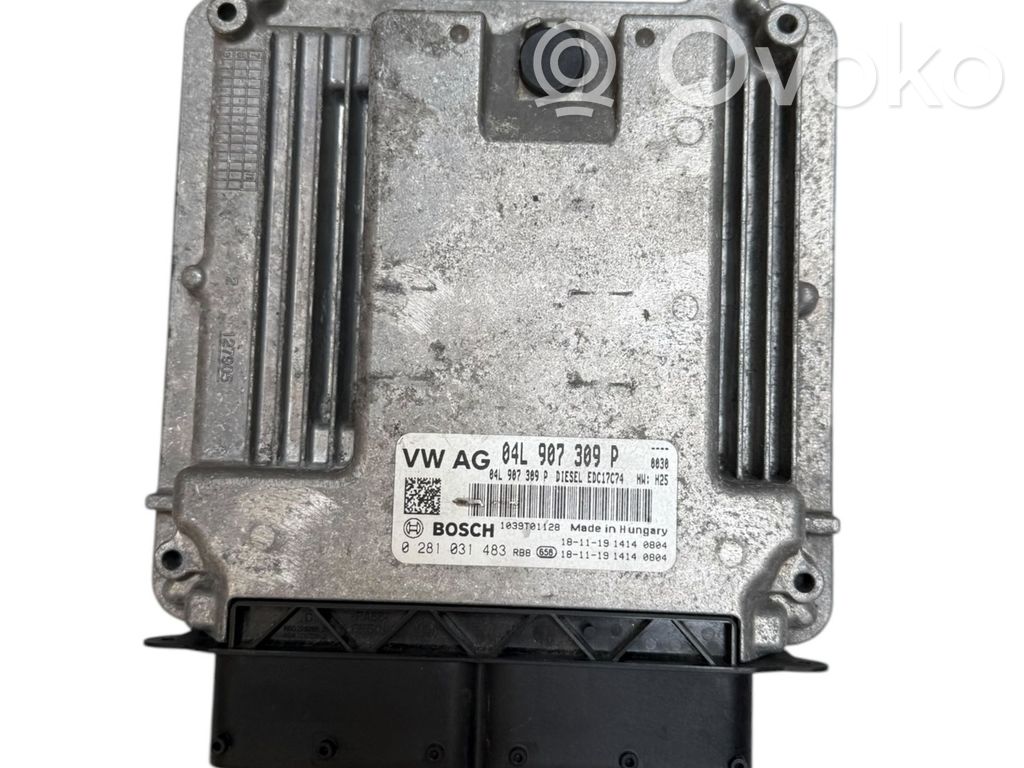 Engine control unit/module   04L907309P,0281031483
