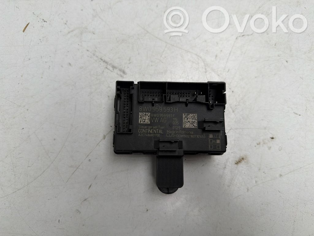 Audi A4 S4 B8 8K Unidad de control/módulo de la puerta 