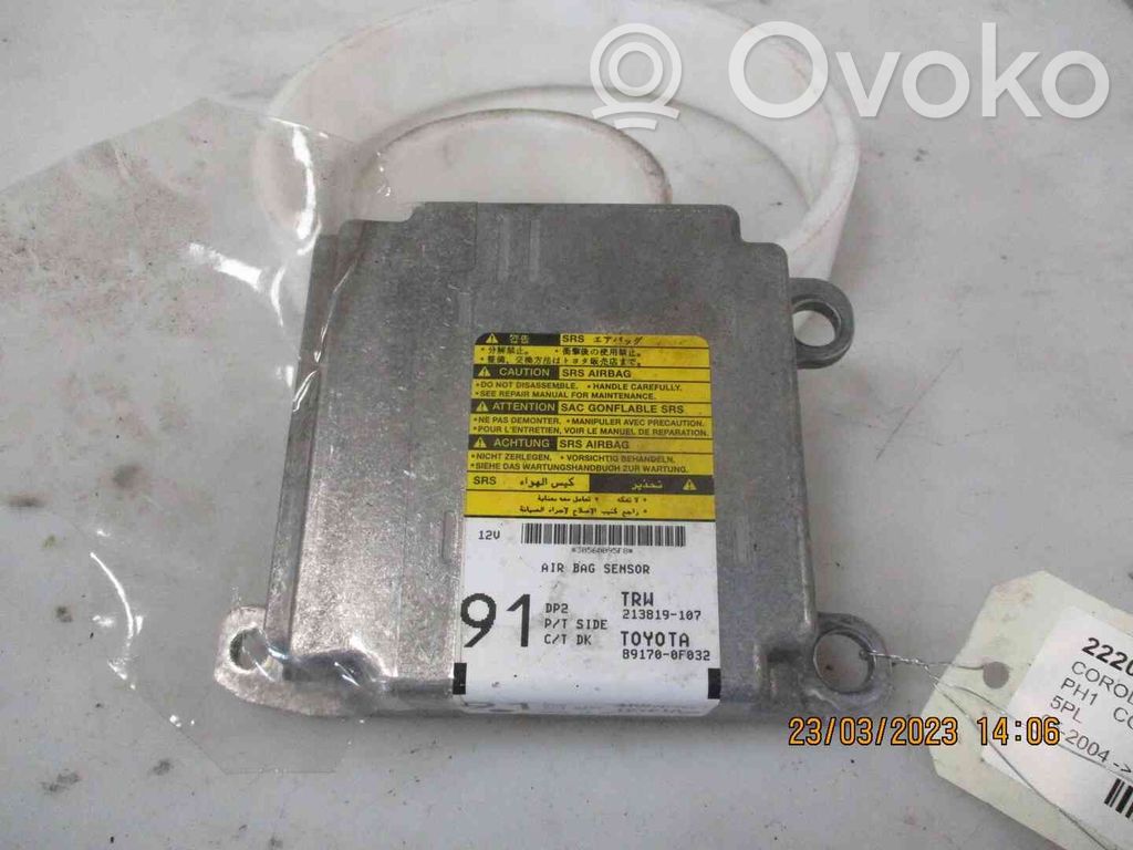 Toyota Verso Module de contrôle airbag